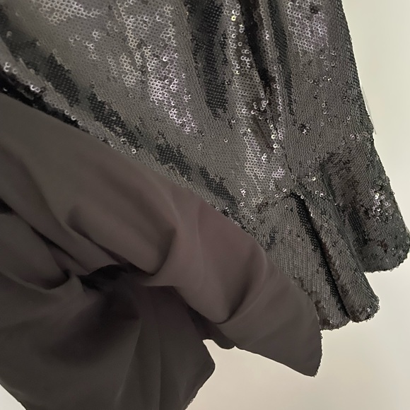 NWT women’s sequin peplum top - blk size 2 - Picture 12 of 12